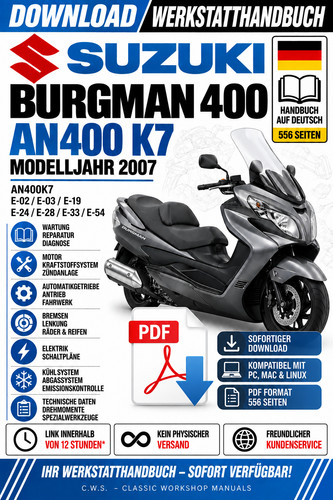 Suzuki burgman 400 an400 - 400,